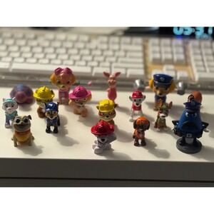 Paw Patrol Puppy Dog Pals Piglet Toy Figurine Lot Mixed Characters 16pc Assorted
